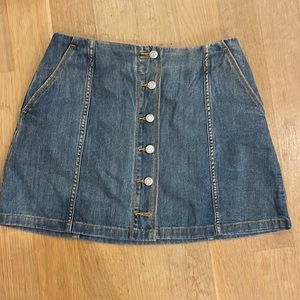 Aritzia Jean Skirt w/ Buttons (8)